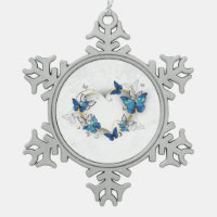 Jewellery Heart with Butterflies Morpho