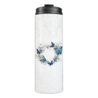 Jewellery Heart with Butterflies Morpho