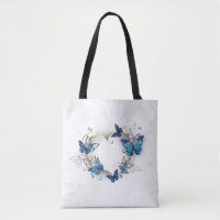Jewellery Heart with Butterflies Morpho