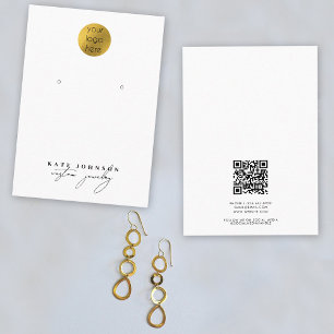 Jewellery Holder Earring Display Business Logo Card