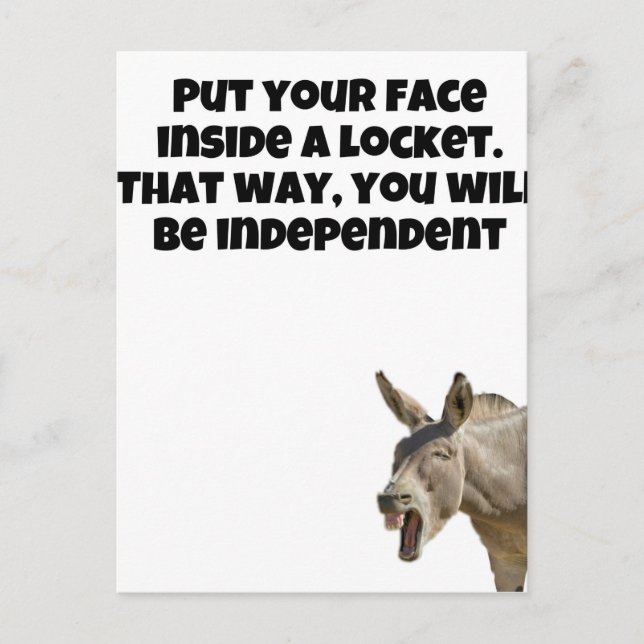 Jewellery Humour Postcard (Front)