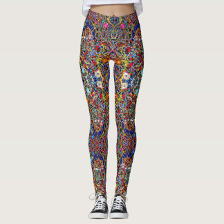 Jewellery inspired leggings colourful