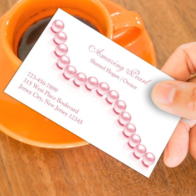 Jewellery Pearl Business Card (Creator Uploaded)