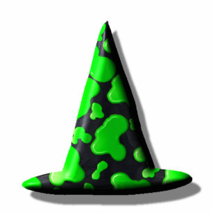 Jewellery - Pin - Witch's Hat Green Slime Photo Sculpture Badge