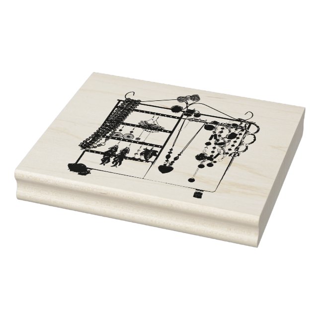Jewellery Rack Rubber Art Stamp (Stamp)