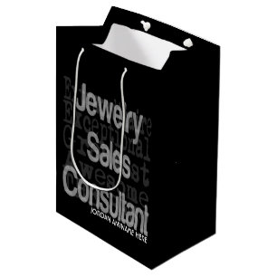 Jewellery Sales Consultant Extraordinaire CUSTOM Medium Gift Bag