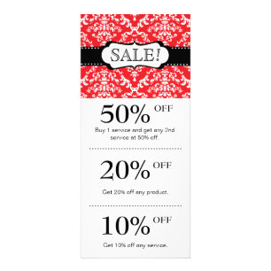 Jewellery / Salon Christmas Card Loyalty Damask