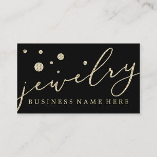 Jewellery Signature Gold Diamond Business Card