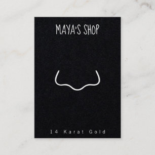 Jewellery stud display card