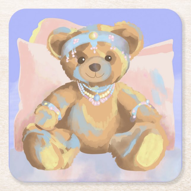Jewellery Teddy Coaster (Front)