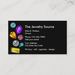 Jewellery Theme Business Profile Cards Template