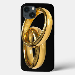 Jewellery Wedding Rings Feather iPhone 13 Case