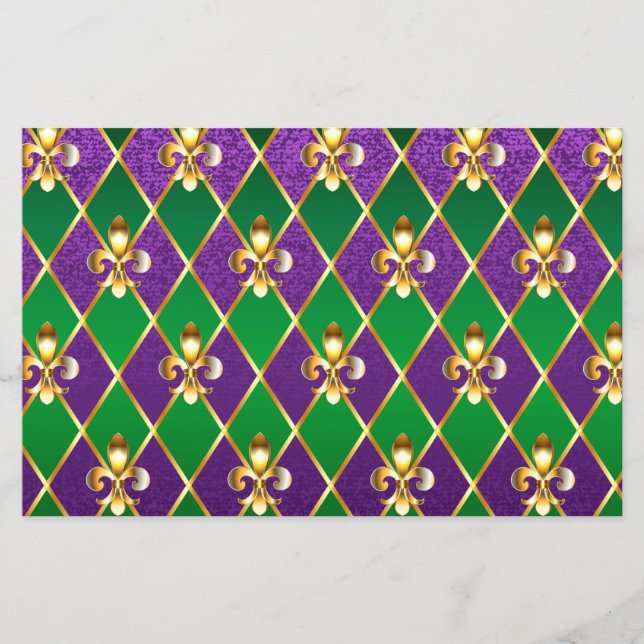 Jewelry Background Mardi Gras (Front)