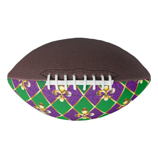 Jewelry Background Mardi Gras Football (Front)