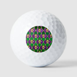 Jewelry Background Mardi Gras Golf Balls