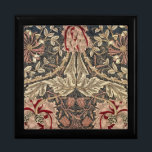 Jewelry Box - William Morris Floral Art Nouveau<br><div class="desc">Beautiful jewelry box with a William Morris floral pattern on the lid from the arts and crafts period.</div>