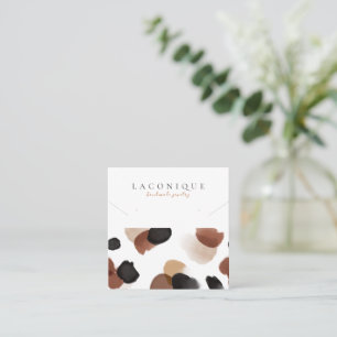 Jewelry Display   Abstract   Leopard  Square Business Card