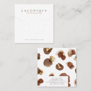 Jewelry Display   Jewelry Earring   Leopard Square Business Card
