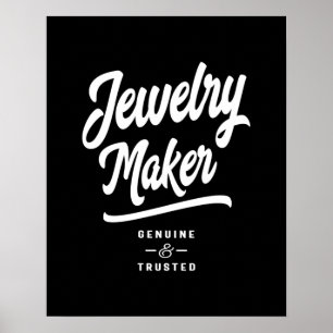 Jewelry Maker Job Title Gift Poster