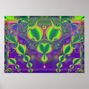 Jewels Abstract Symmetrical Poster