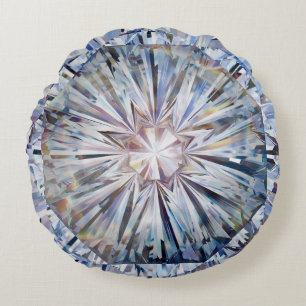 Jewels flower gemstone Diamond  Round Cushion