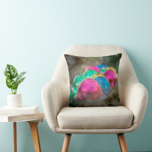 Jewels of the Forest Christmas Ornaments Cushion