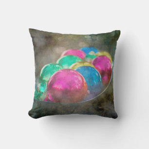 Jewels of the Forest Christmas Ornaments Outdoor Cushion