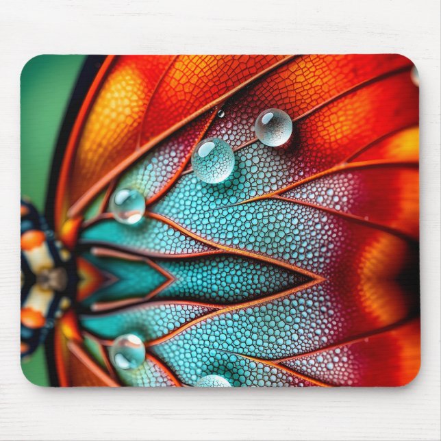 Jewels on a Fiery Wing Mouse Pad (Front)