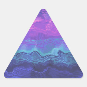 jeweltone agate ombre :  triangle sticker