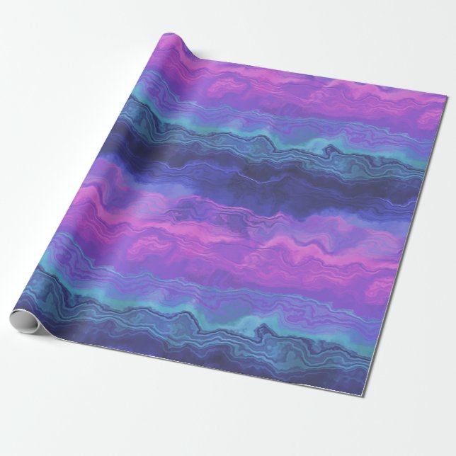 jeweltone agate ombre :  wrapping paper (Unrolled)