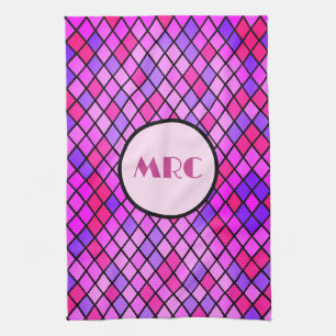 Jeweltone Diamonds Tea Towel