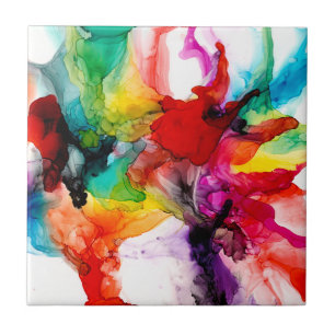 Jeweltone Prism - Watercolor Ceramic Tile