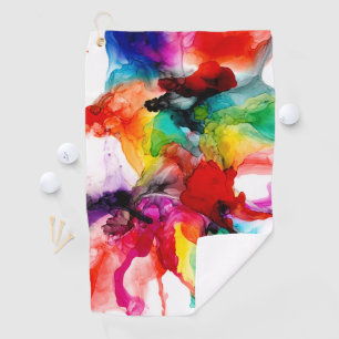 Jeweltone Prism - Watercolor Golf Towel