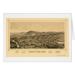 Jewett City, CT Panoramic Map - 1889