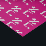 Jewish Aleph Tav White on Princess Pink Tissue Paper<br><div class="desc">Hebrew Aleph Tav wrapping paper, white typography on a Princess Pink background. Individually the letters represent: 'Aleph' the 'Author' of life and 'Tau' the 'Mark' of the Covenant. (Like: 'X marks the spot', 'I was here' or 'this is mine'). Hebrew reads right to left. When the letters Aleph-Tav are put...</div>
