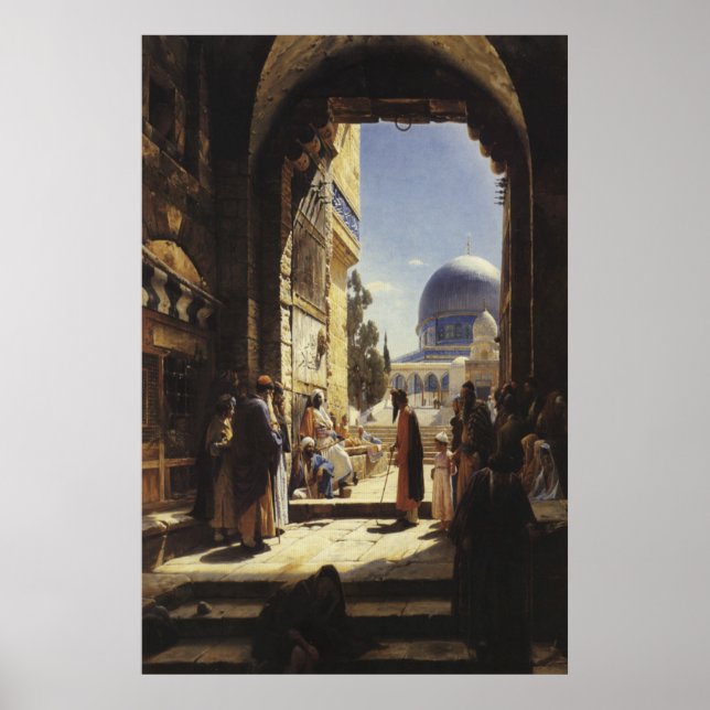 Jewish Artists - Art - Gustav Bauernfeind - Temple Poster (Front)