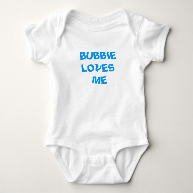 JEWISH BABY TODDLER BUBBIE LOVES ME BODYSUIT (Front)