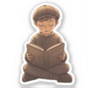 Jewish Boy Reading Book – Cute & Meaningful Design