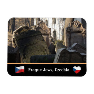 Jewish Cemetery & famous Prague, Czechia Magnet
