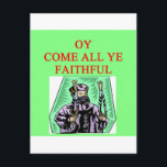 jewish channukah carol postcard<br><div class="desc">more funny designs at jimbuf and jimhartley galleries.</div>