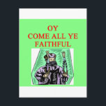 jewish channukah carol postcard<br><div class="desc">more funny designs at jimbuf and jimhartley galleries.</div>