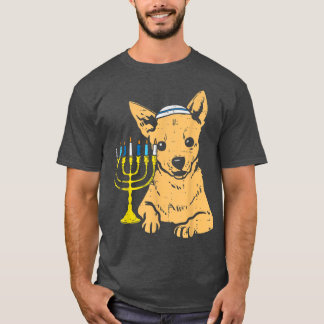 Jewish Chihuahua Chiwawa Dog Hanukkah Pyjamas Chan T-Shirt