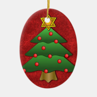 Jewish-Christmas Ceramic Tree Decoration