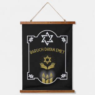 Jewish Condolence Funeral Message Hanging Tapestry