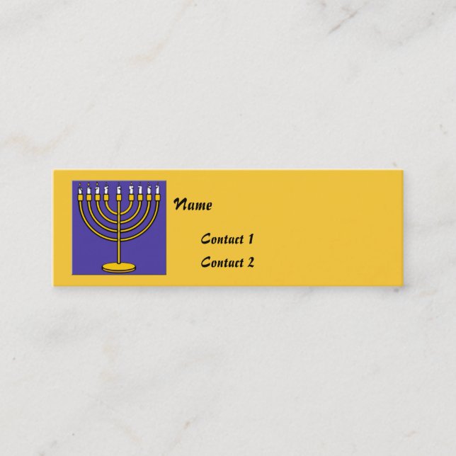 Jewish Contact Cards (Front)