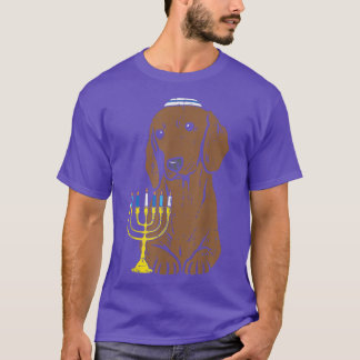 Jewish Dachshund Wiener Dog Hanukkah Pyjamas Chanu T-Shirt