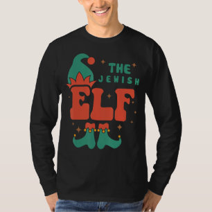 Jewish Elf Family Matching Christmas Pjs Funny T-Shirt