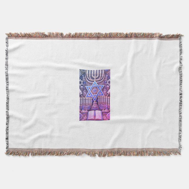 Jewish fleece blanket (Front)