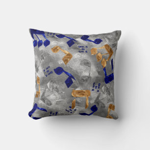 Jewish-Hammered-Dreidel-Letters- Cushion