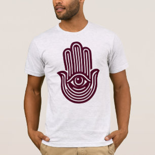Jewish Hamsa Evil Eye Geometric Judaica Gift T-Shirt